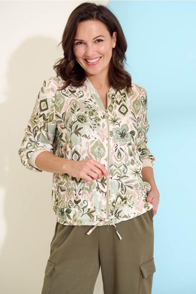 JACK BAMBI KOORD BLOEM IKAT 7365 320 ARMY